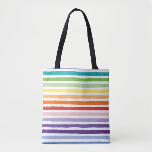 Tote Bag Motif arc-en-ciel (Devant)