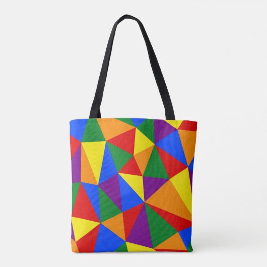 Tote Bag Motif arc-en-ciel de Polygone (Dos)