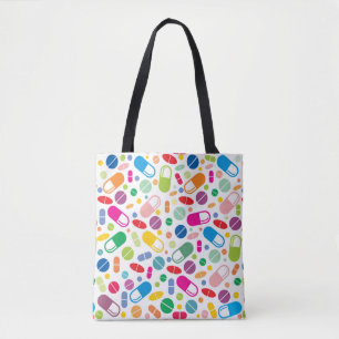Tote Bag Motif au néon coloré de drogue