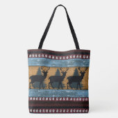 Tote Bag Motif autochtone des cerfs (Dos)