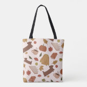 Tote Bag Motif automne cosy (Dos)