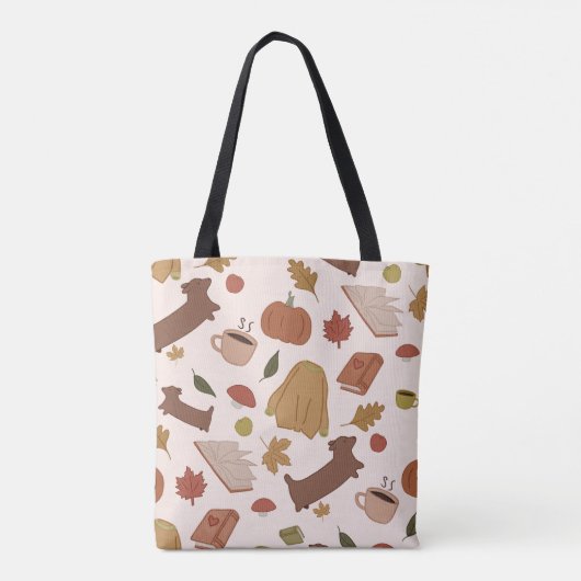 Tote Bag Motif automne cosy (Dos)
