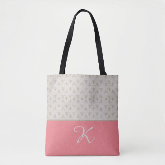 Tote Bag Motif avec couleur de cache (Devant)
