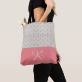 Tote Bag Motif avec couleur de cache (De près)