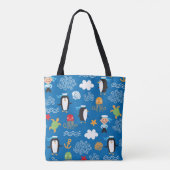 Tote Bag motif avec le thème de mer (Dos)