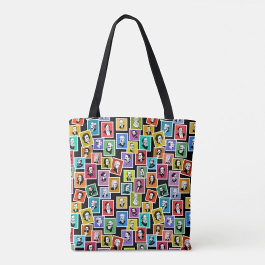 Tote Bag Motif avec portraits des plus grands compositeurs (Dos)