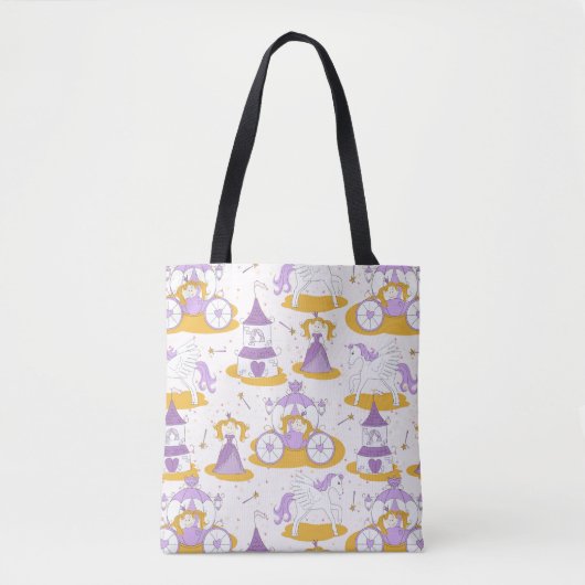 Tote Bag motif avec une princesse (Devant)