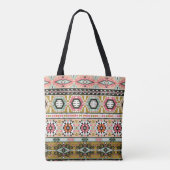 Tote Bag Motif Aztèque Tribal Coloré Boho géométrique (Dos)