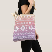 Tote Bag Motif aztèque tribal d'ombre (De près)