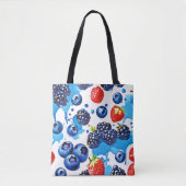 Tote Bag Motif Berry dynamique (Devant)