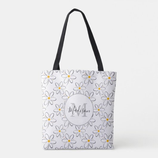 Tote Bag Motif blanc (Dos)