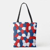 Tote Bag Motif blanc bleu rouge (Dos)