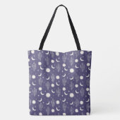 Tote Bag Motif blanc Cactus (Dos)