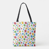 Tote Bag Motif blanc éparpillé (Dos)