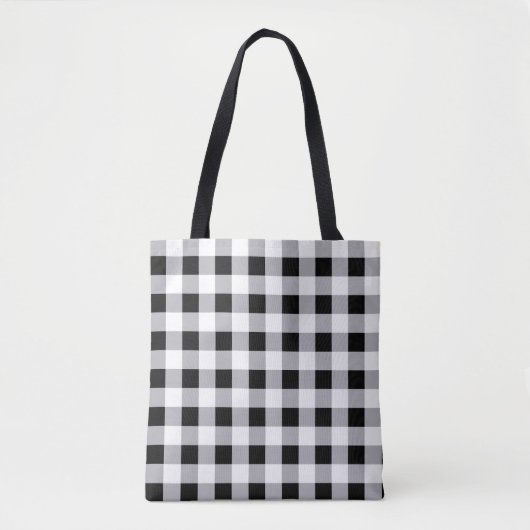 Tote Bag Motif blanc gris gris (Devant)