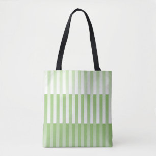 Tote Bag Motif blanc vert rayé