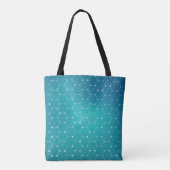 Tote Bag Motif bleu d'ADN de Teal (Dos)