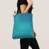 Tote Bag Motif bleu d'ADN de Teal (De près)