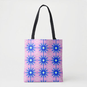 Tote Bag motif bleu de starburst de pissenlit
