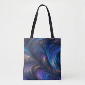 Tote Bag Motif bleu foncé (Devant)