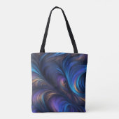 Tote Bag Motif bleu foncé (Dos)