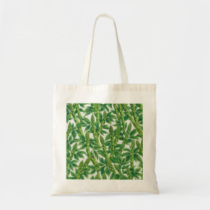 Tote Bag Motif botanique d'asperges vertes à l'aquarelle