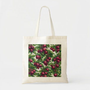 Tote Bag Motif botanique de betterave à l'aquarelle