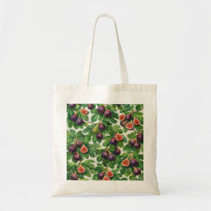 Tote Bag Motif botanique de figue fraîche