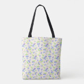 Tote Bag Motif botanique de myrtille à l'aquarelle mignon (Dos)