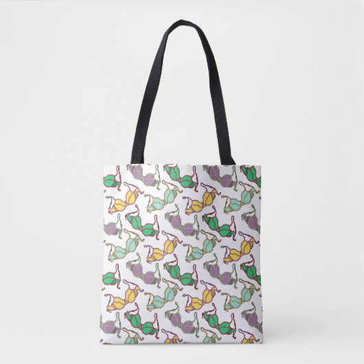 Tote Bag Motif Bra multicolore (Devant)