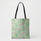 Tote Bag Motif Bunny de Pâques (Devant)