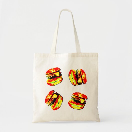 Tote Bag Motif Burger (Devant)