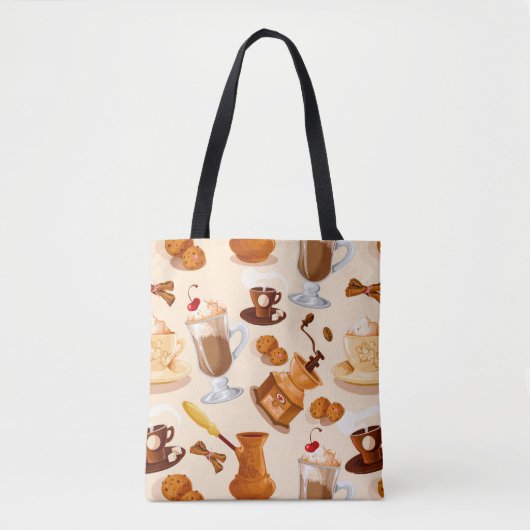 Tote Bag Motif café (Devant)