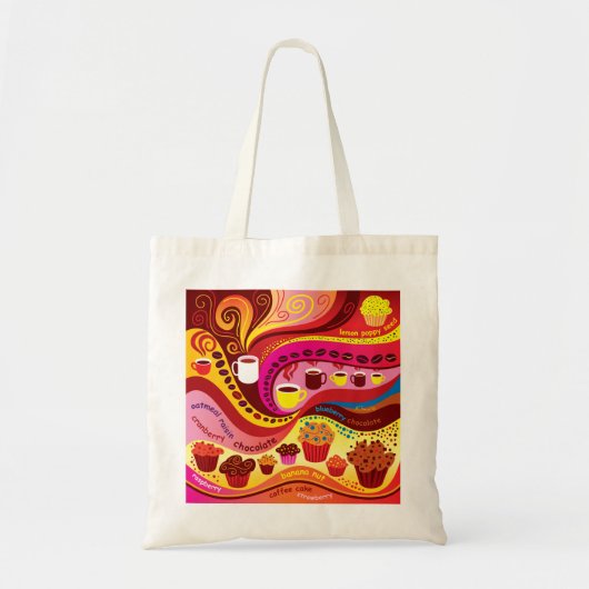 Tote Bag Motif Café et Muffins (Devant)