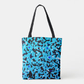 Tote Bag Motif Camo bleu (Dos)
