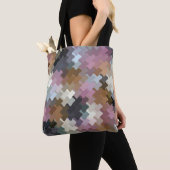 Tote Bag Motif Camo numérique multicolore (De près)