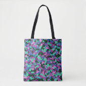 Tote Bag Motif CAMO TURQUOISE (Devant)