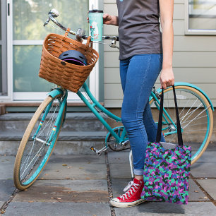 Tote Bag Motif CAMO TURQUOISE