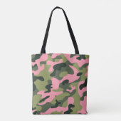 Tote Bag Motif Camouflage de l'armée verte rose du pays (Dos)