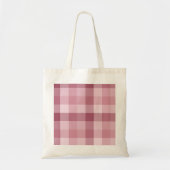 Tote Bag Motif carreau gingham rose (Devant)