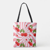 Tote Bag Motif cerises (Dos)