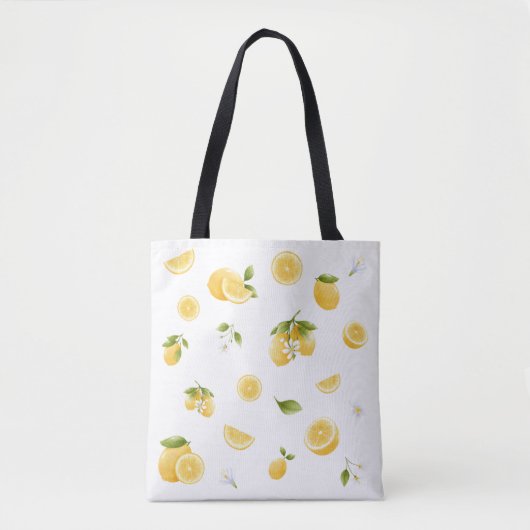 Tote Bag Motif citron (Devant)