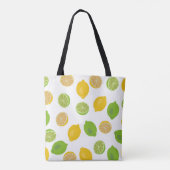 Tote Bag Motif citron et citron vert (Dos)
