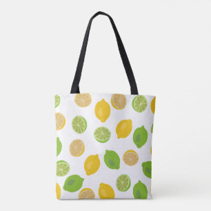Tote Bag Motif citron et citron vert