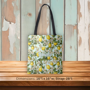 Tote Bag Motif Citrons