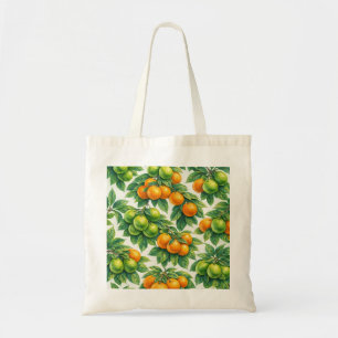 Tote Bag Motif Citrus Mandarin