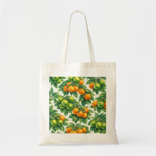 Tote Bag Motif Citrus Mandarin (Devant)
