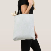 Tote Bag Motif classique de feuillage dans le blanc et le (De près)