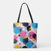 Tote Bag Motif coloré abstrait (Dos)