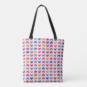 Tote Bag Motif coloré aztèque de Chevron (Dos)